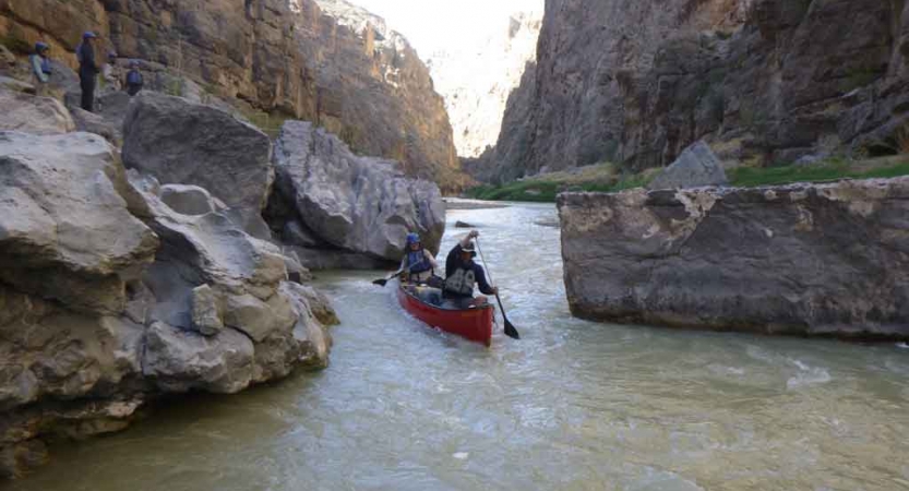 texas big bend whitewater canoeing trip for young adults